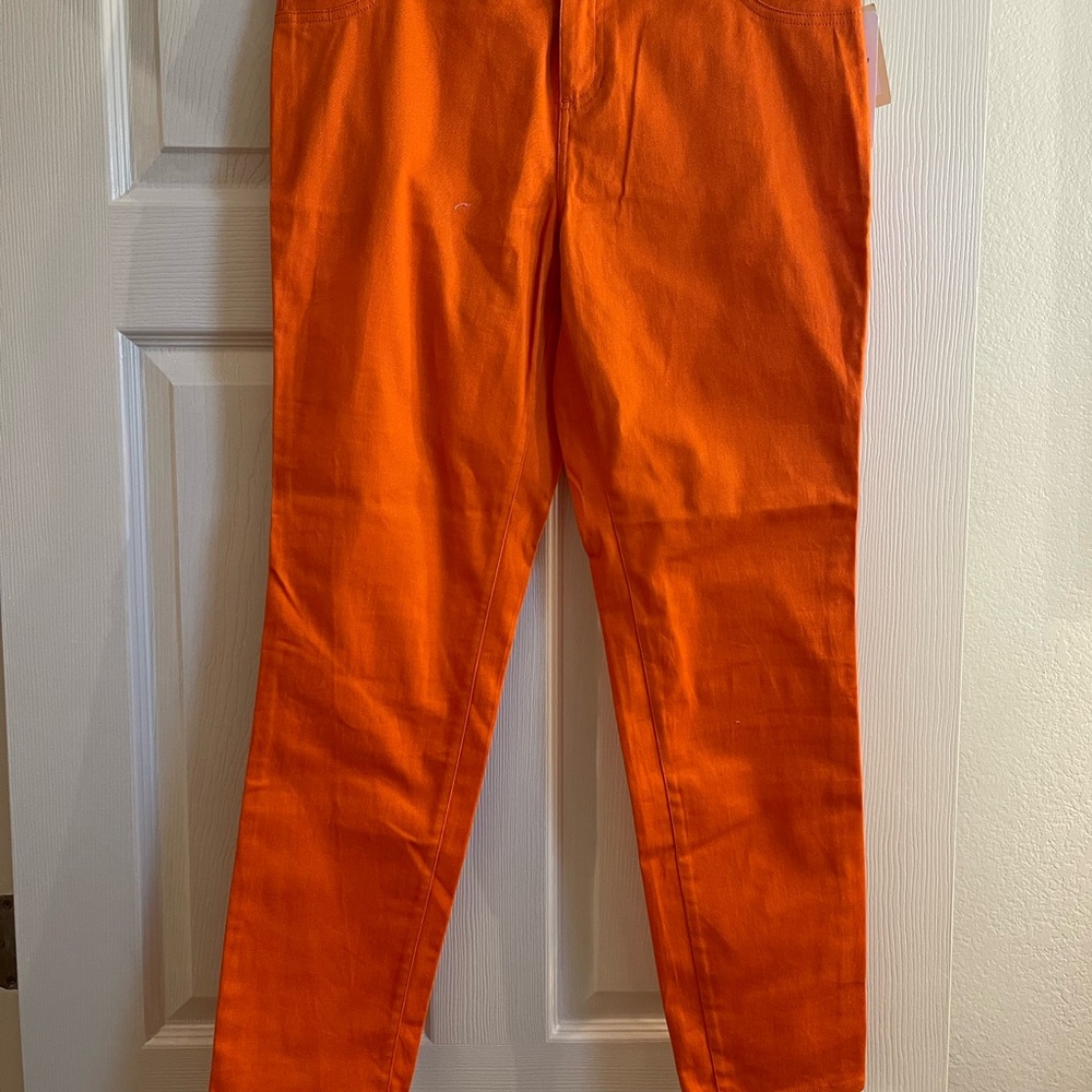 ECI Vibrant Orange Straight Leg Pants
